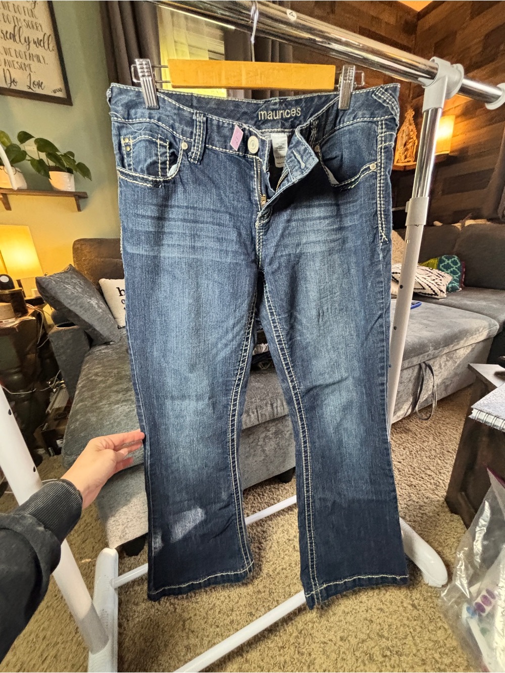 Maurices Women's Medium Dark Blue Bootcut Jeans
